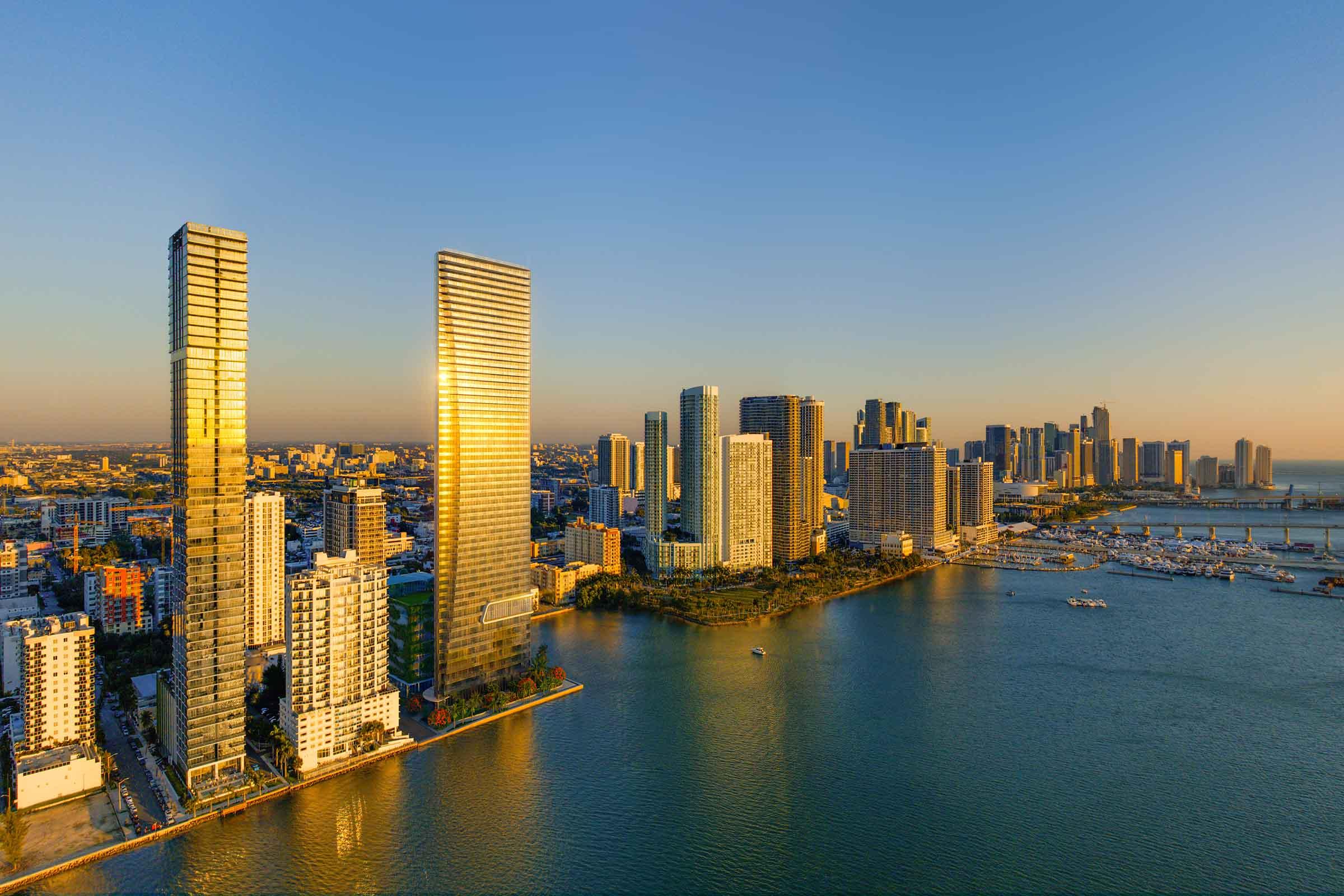 Rendering of EDITION Residences 迈阿密 水滨 Aerial View